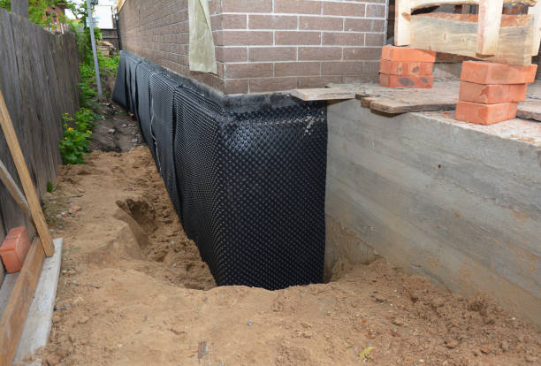 Happy homeowners after waterproofing job in Albertson
